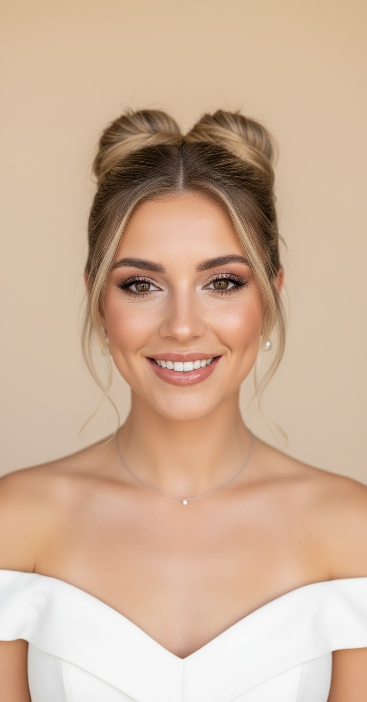 After Space Buns Hairstyle